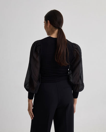 Alice Contrast Sleeve Knit