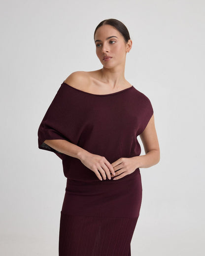 Jaya Knitted Drape Top
