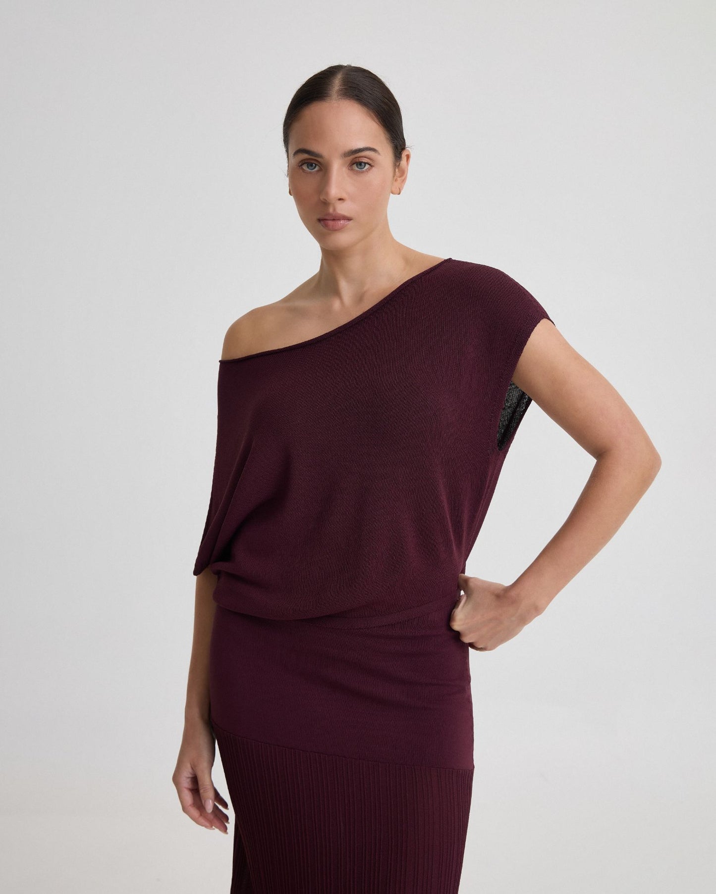 Jaya Knitted Drape Top