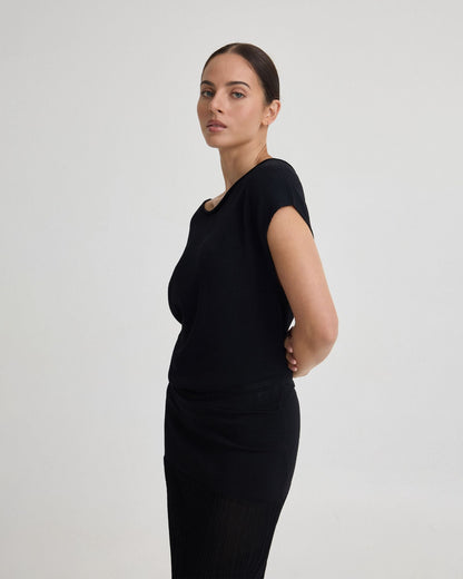 Jaya Knitted Drape Top