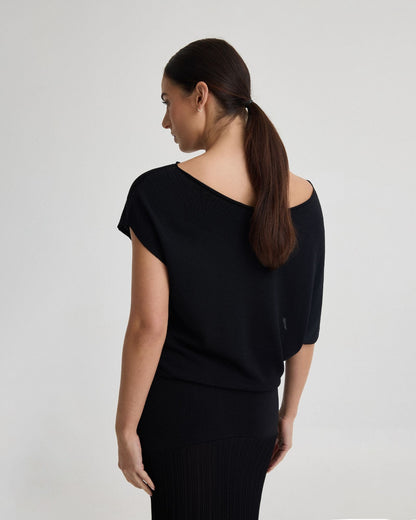 Jaya Knitted Drape Top