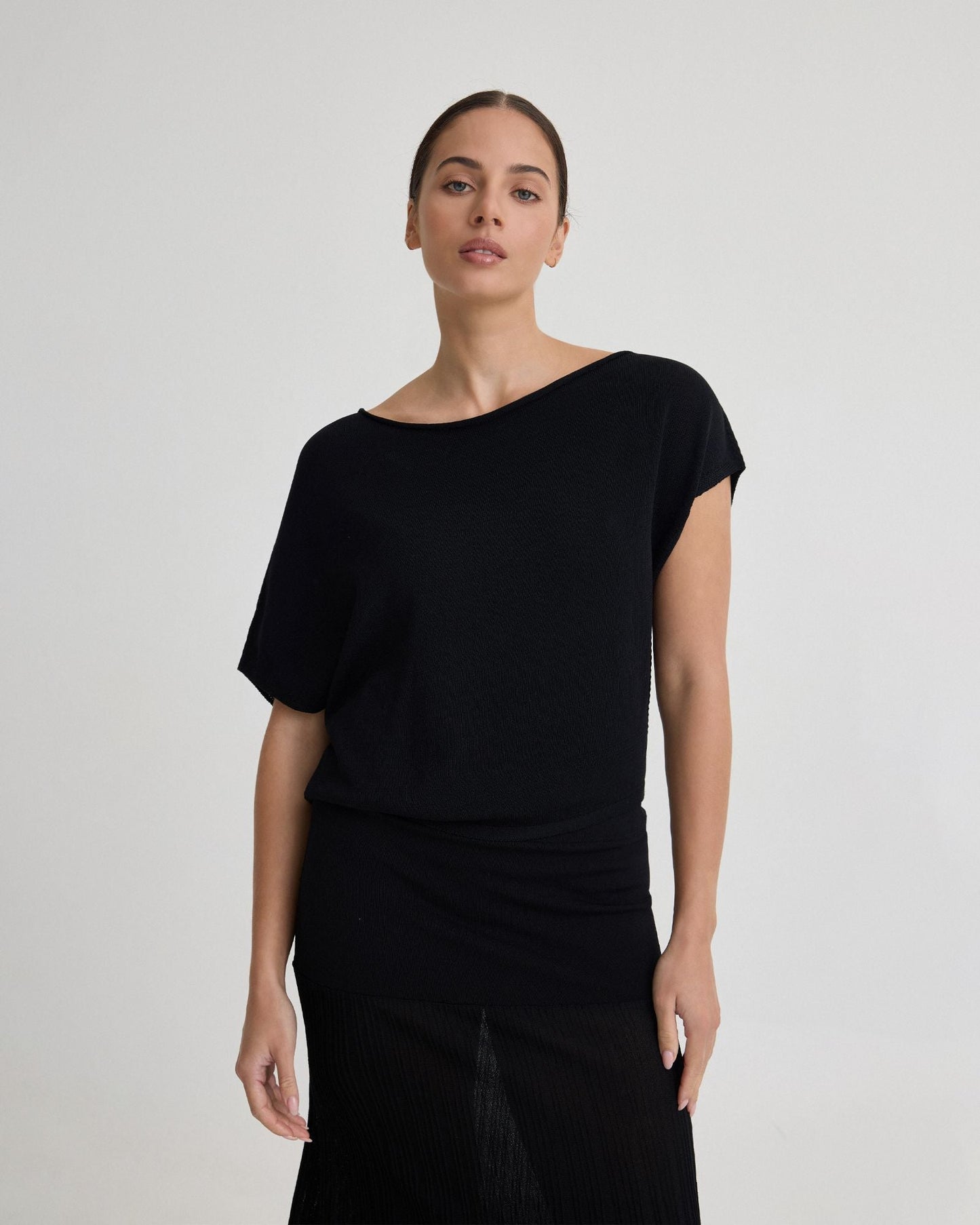 Jaya Knitted Drape Top