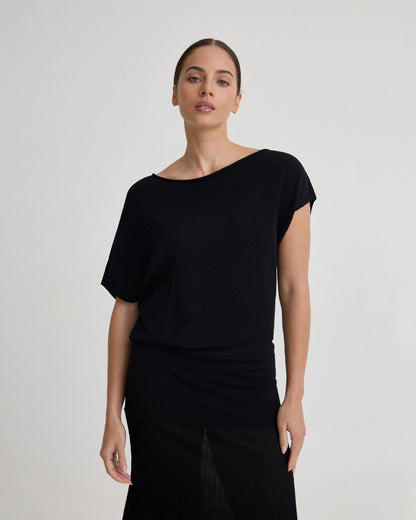 Jaya Knitted Drape Top