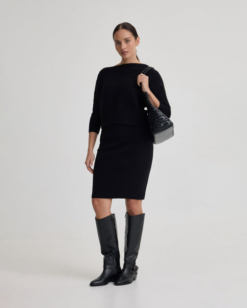 Emma Off Shoulder Knit Dress