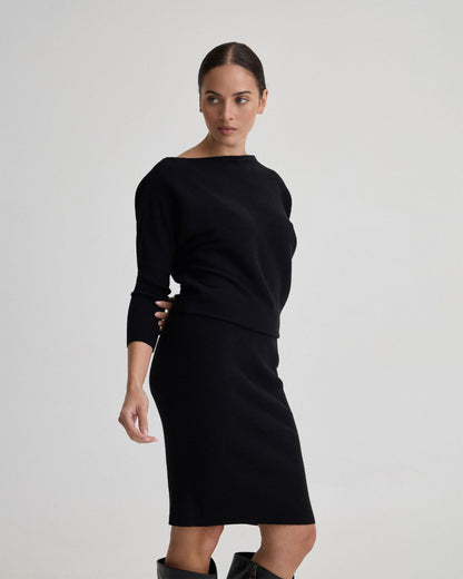 Emma Off Shoulder Knit Dress