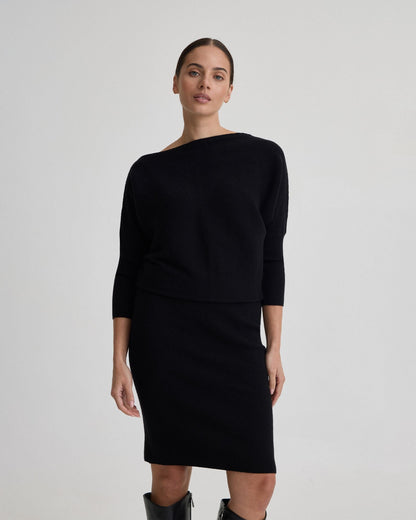 Emma Off Shoulder Knit Dress