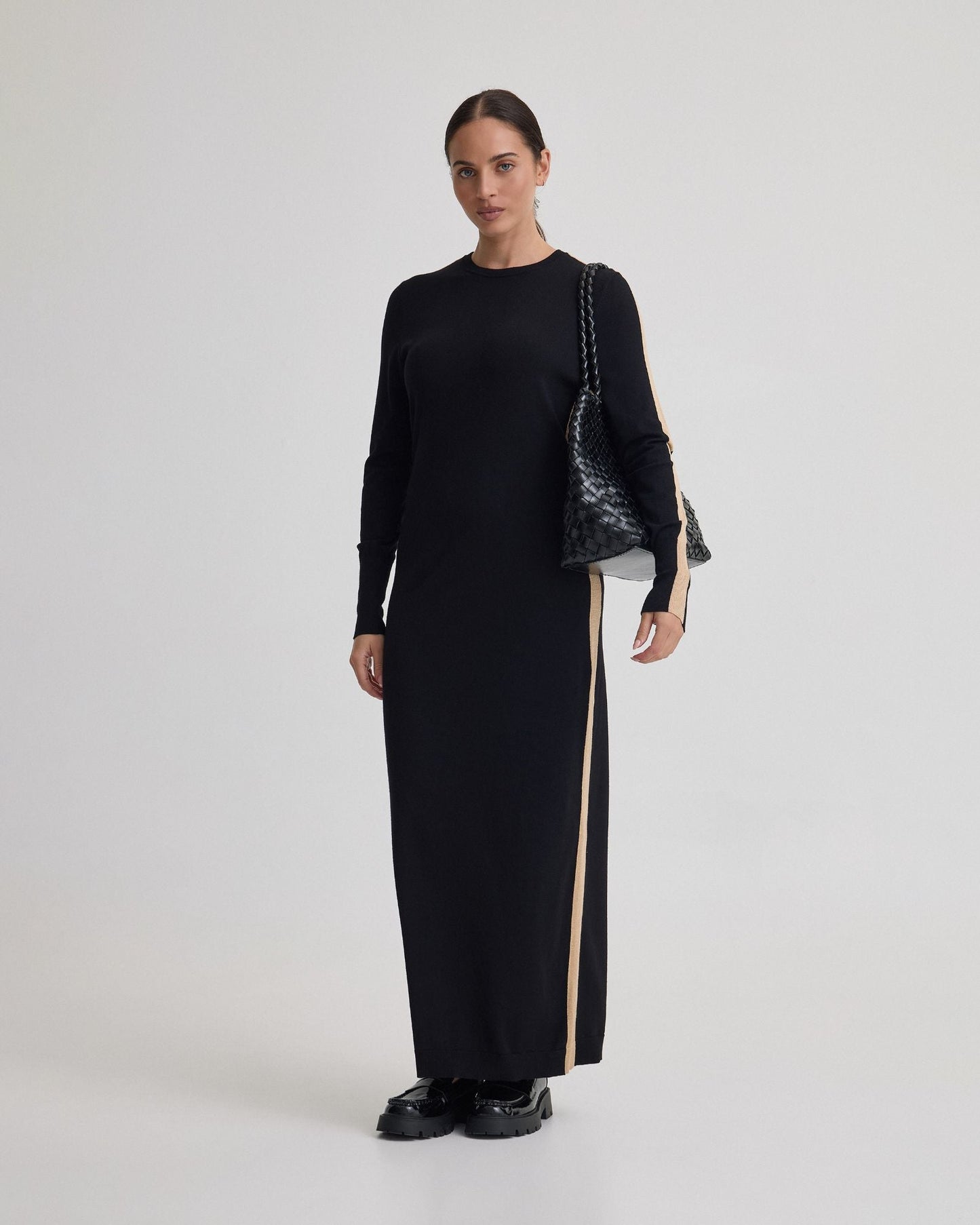 Pipper Knit Contrast Panel Dress