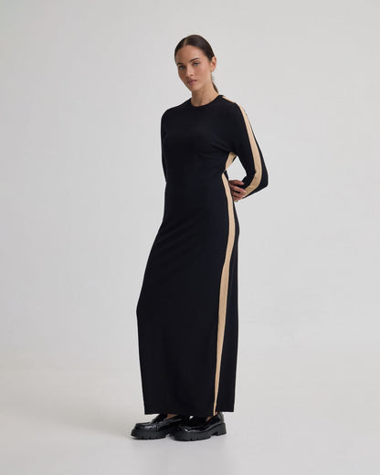Pipper Knit Contrast Panel Dress