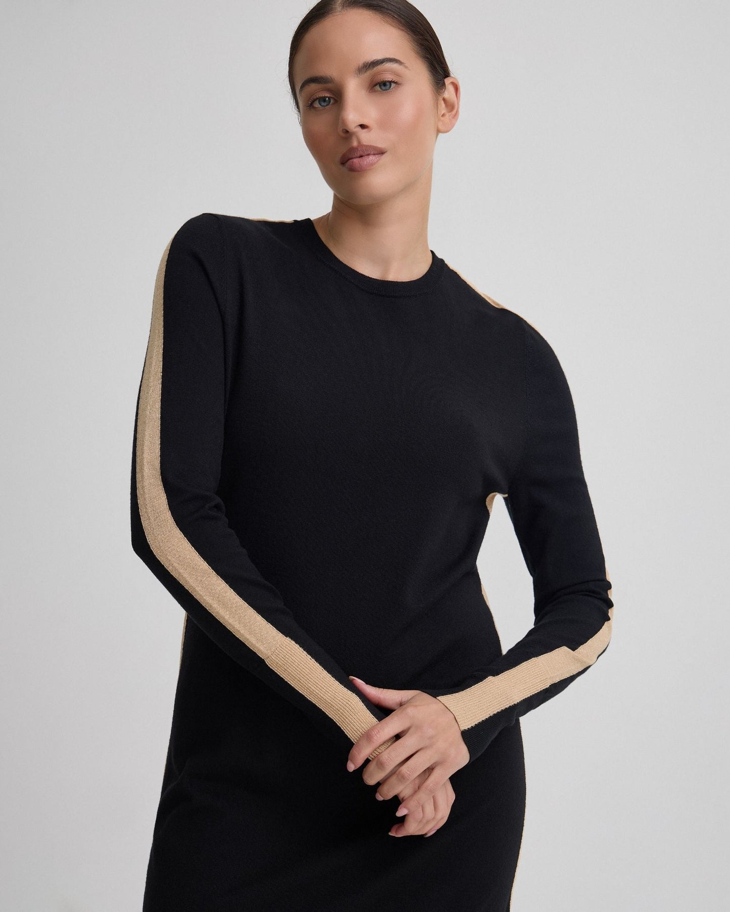Pipper Knit Contrast Panel Dress