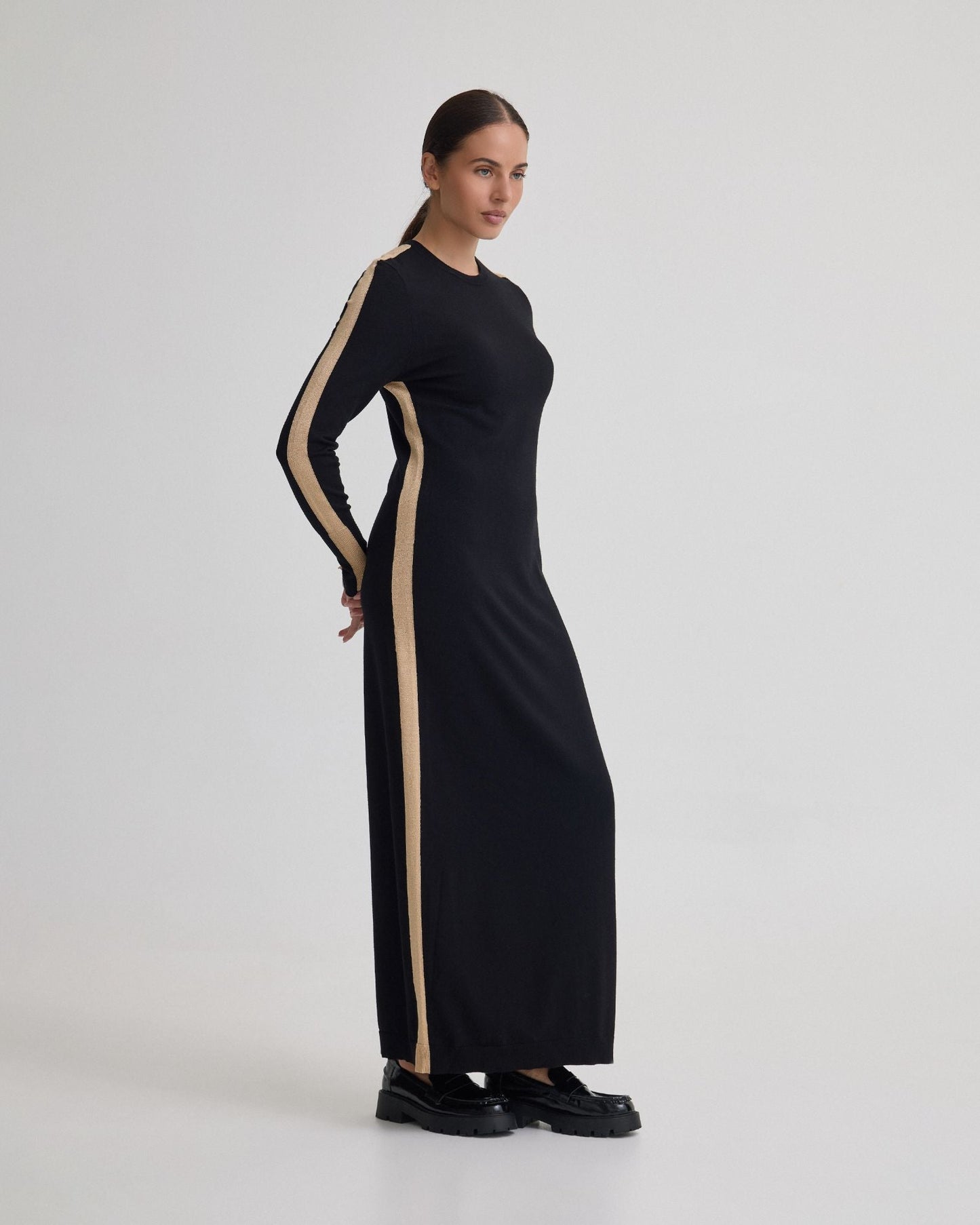 Pipper Knit Contrast Panel Dress