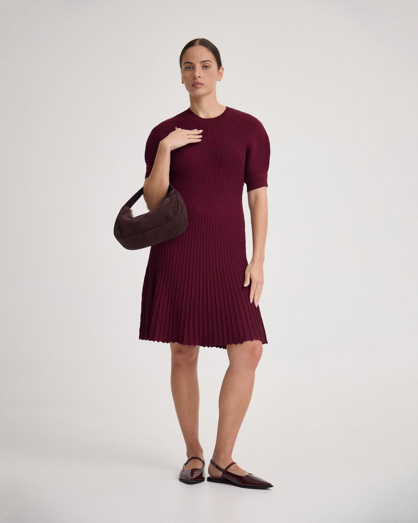 Florence Knitted Pleat Dress
