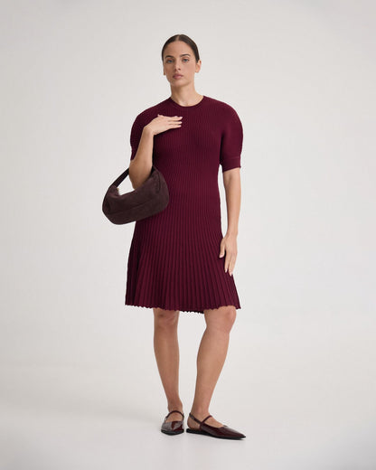Florence Knitted Pleat Dress