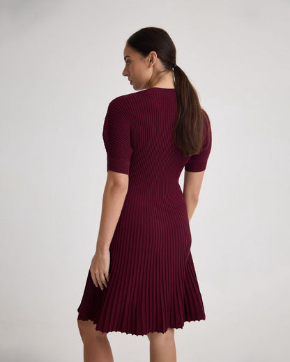 Florence Knitted Pleat Dress