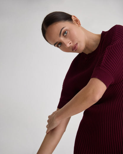 Florence Knitted Pleat Dress