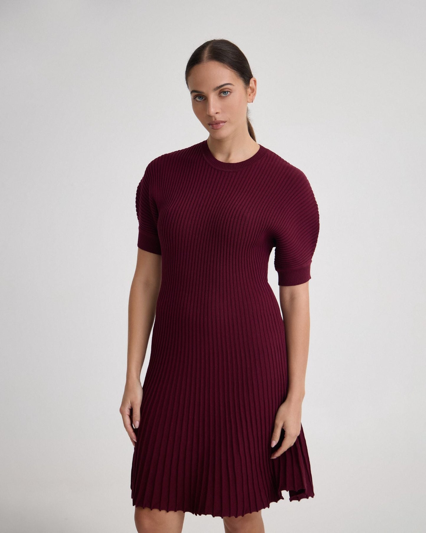 Florence Knitted Pleat Dress