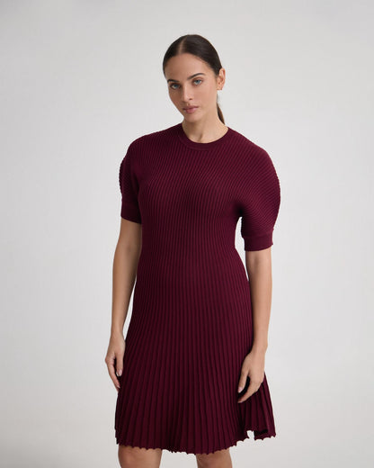 Florence Knitted Pleat Dress