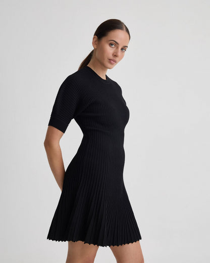 Florence Knitted Pleat Dress