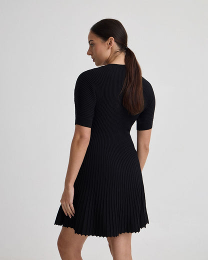 Florence Knitted Pleat Dress