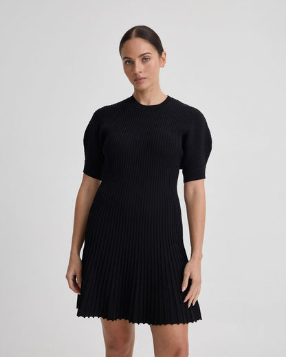 Florence Knitted Pleat Dress