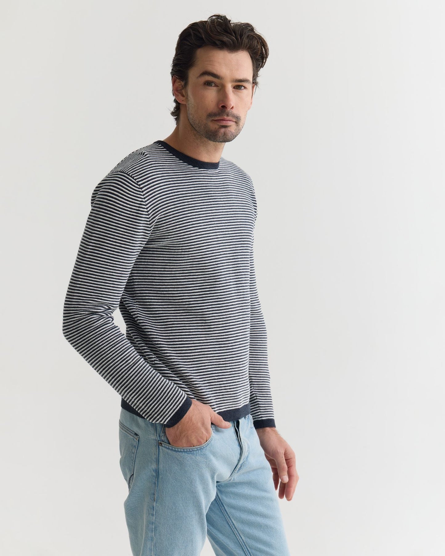 Liam Stripe Crew Neck