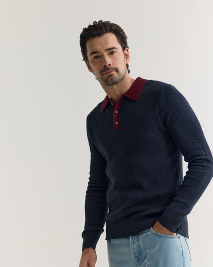 Sam Contrast Collar Knit