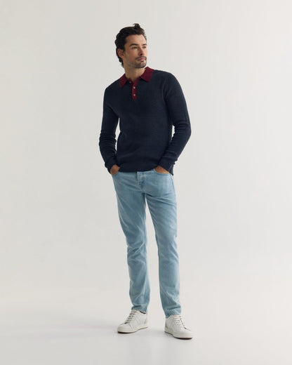 Sam Contrast Collar Knit