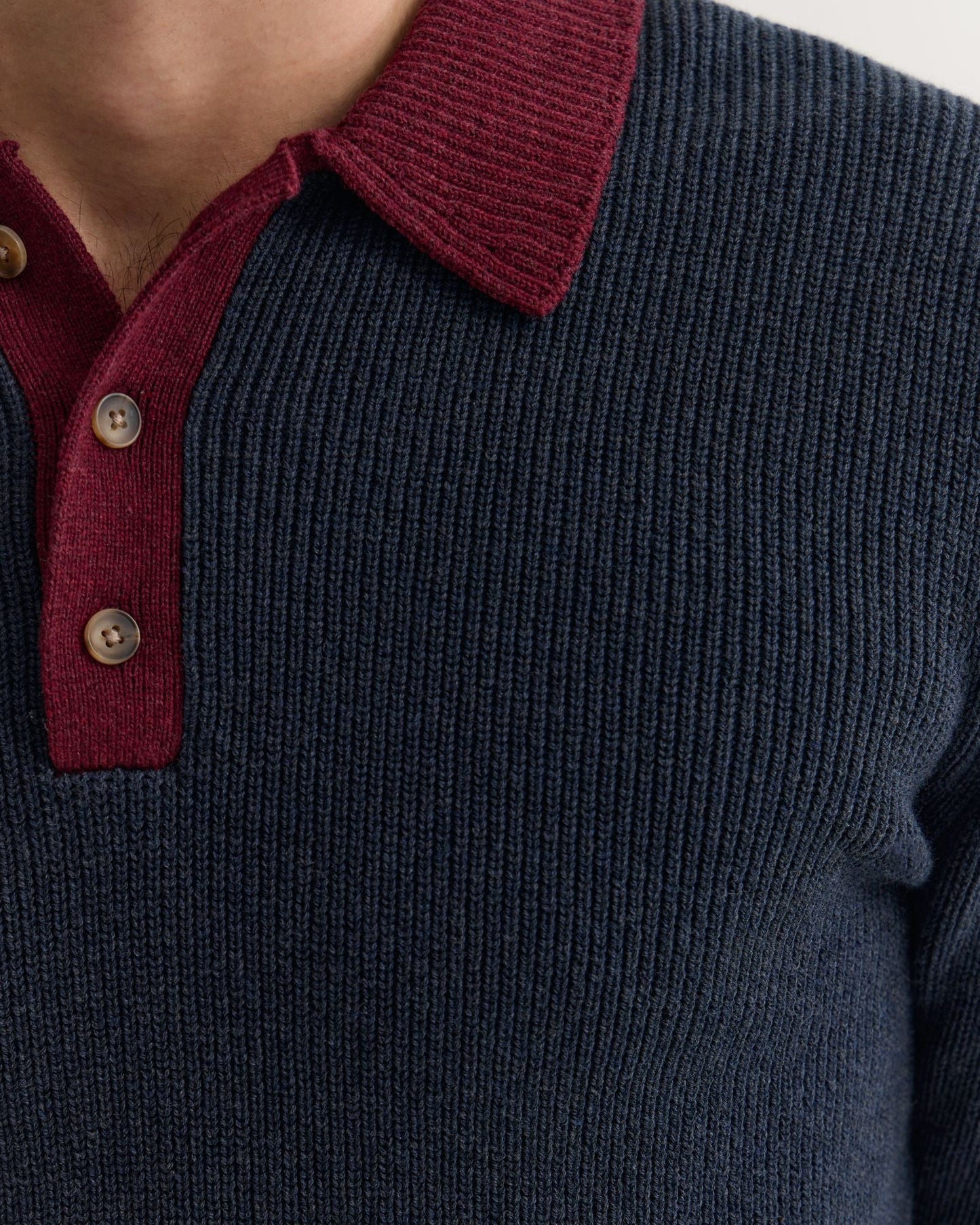 Sam Contrast Collar Knit