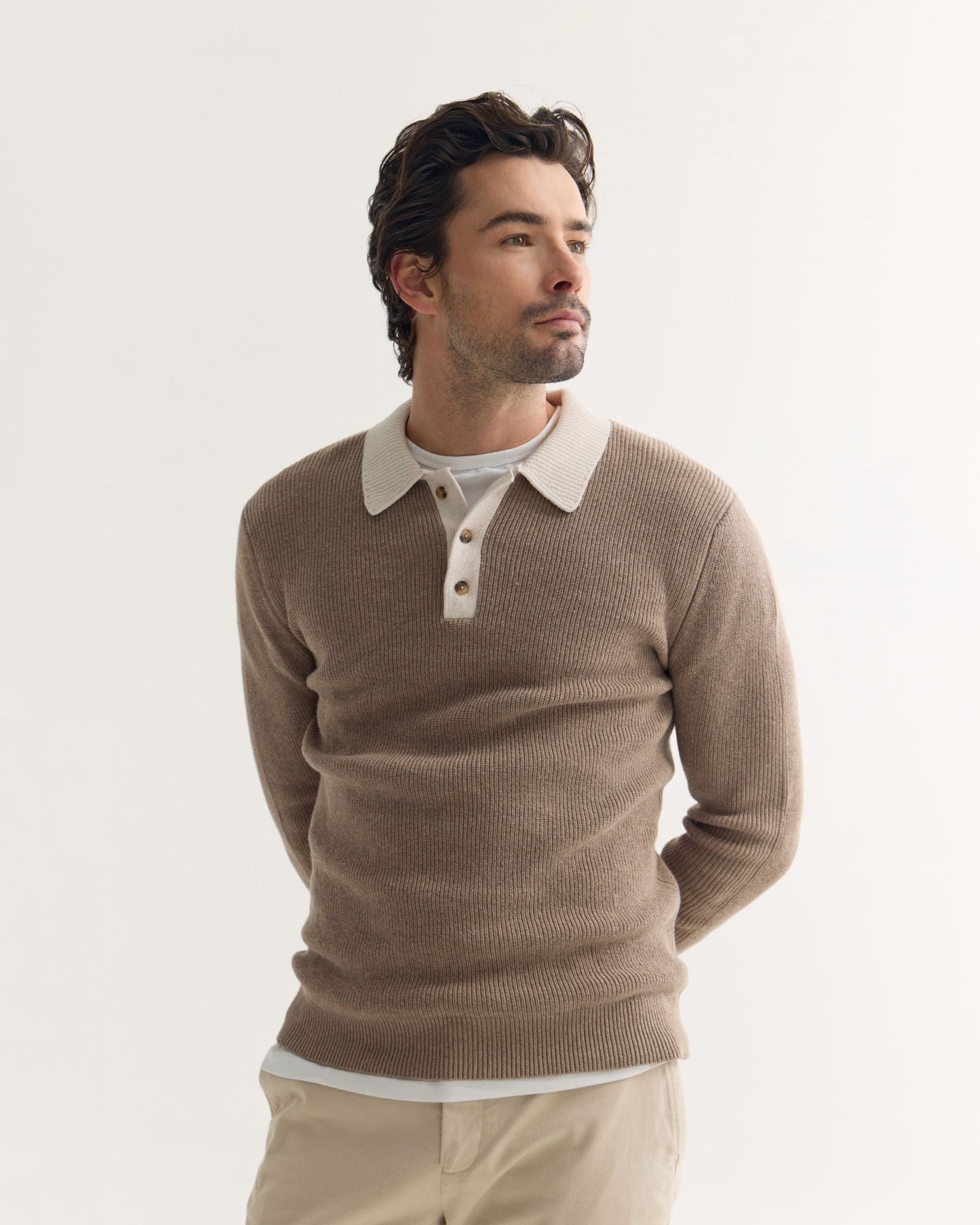 Sam Contrast Collar Knit