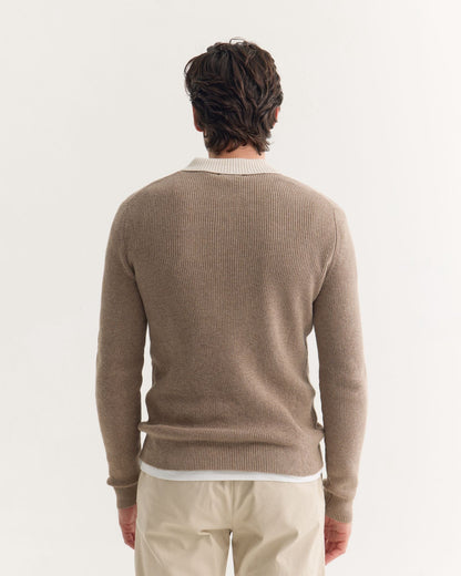 Sam Contrast Collar Knit
