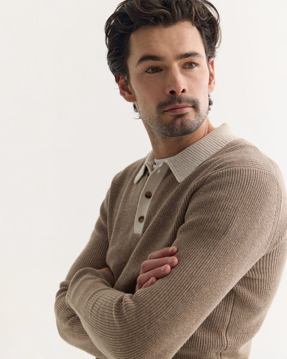 Sam Contrast Collar Knit