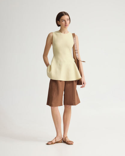 Margot Knitted Peplum Top