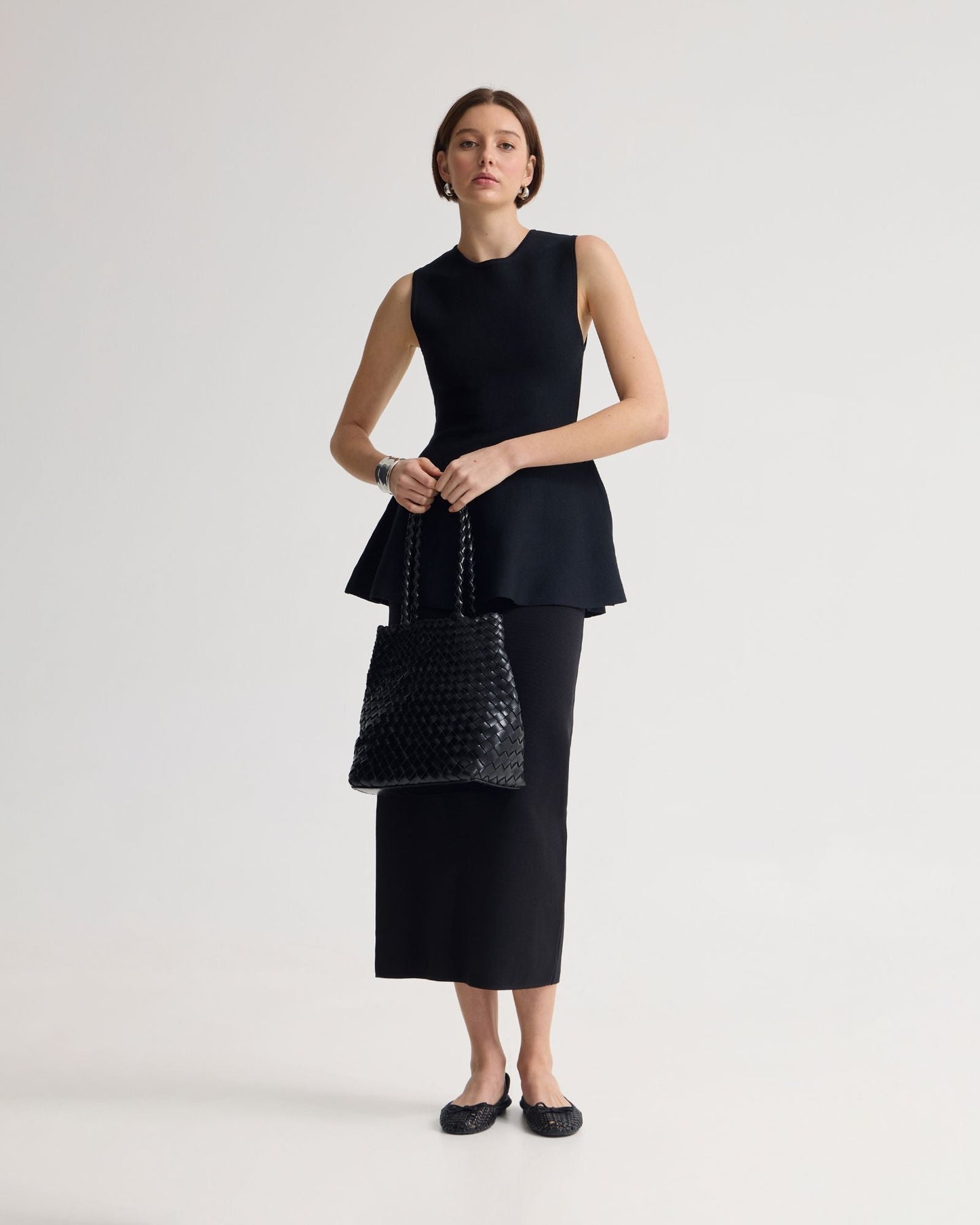 Margot Knitted Peplum Top