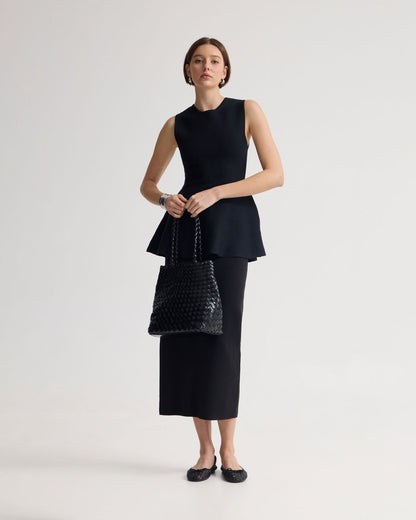 Margot Knitted Peplum Top