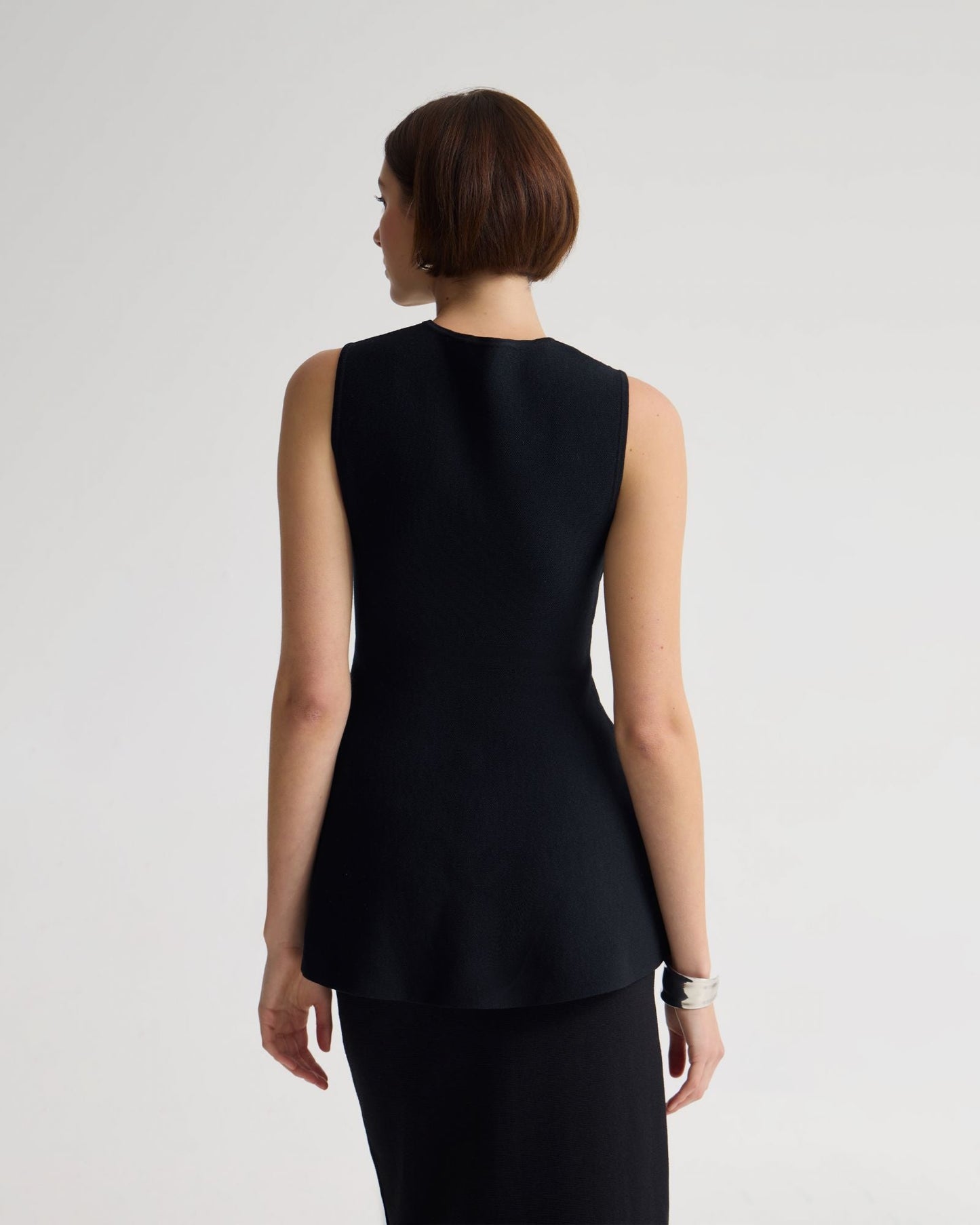 Margot Knitted Peplum Top