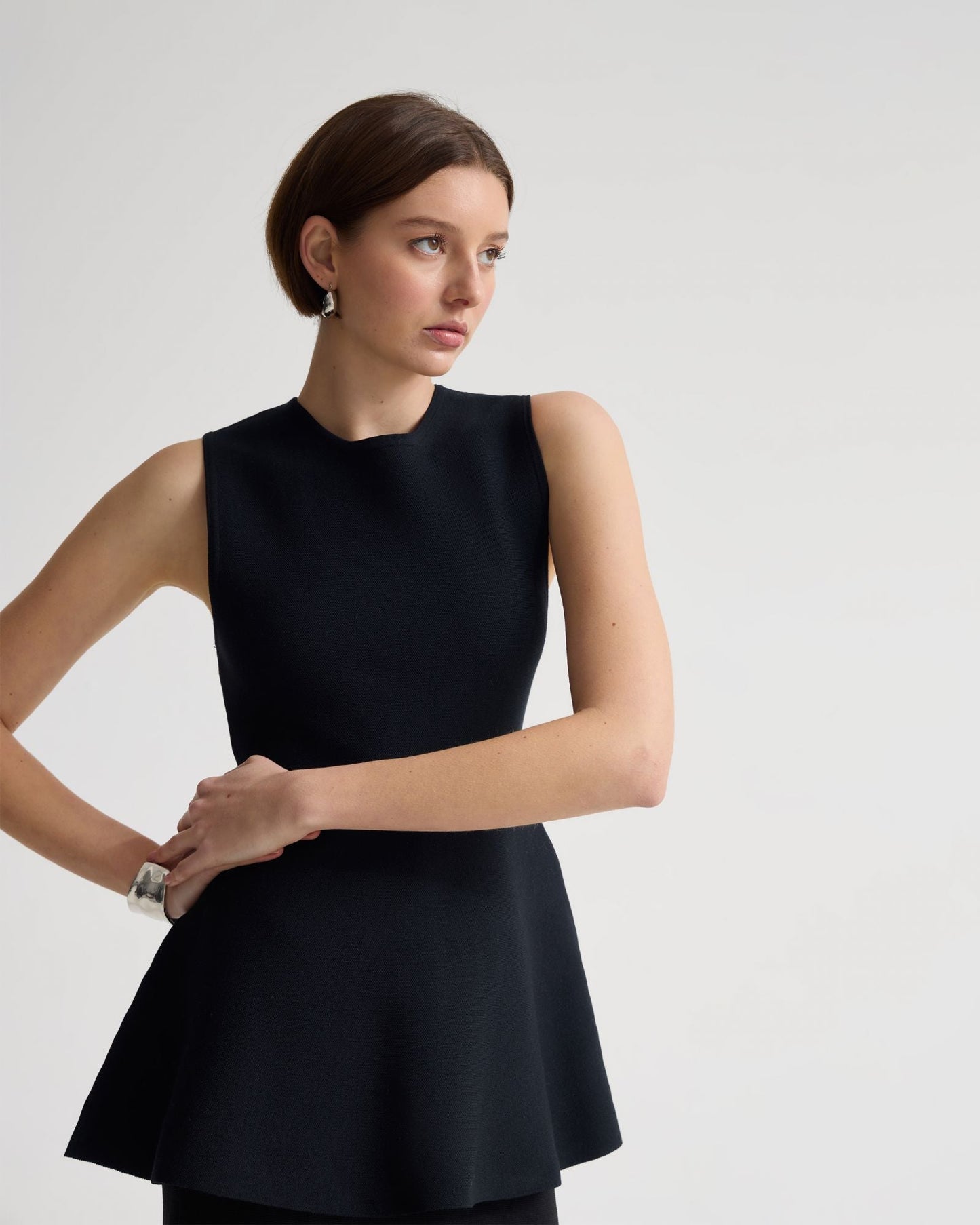 Margot Knitted Peplum Top