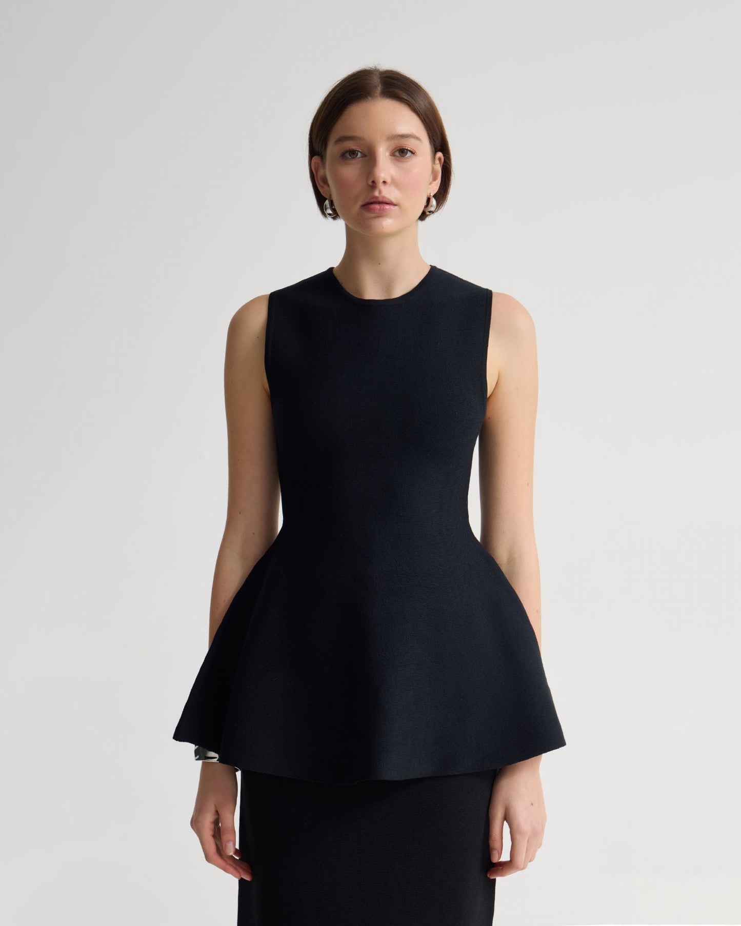 Margot Knitted Peplum Top