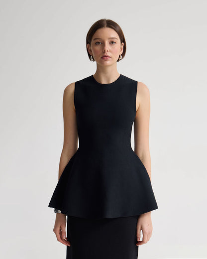 Margot Knitted Peplum Top