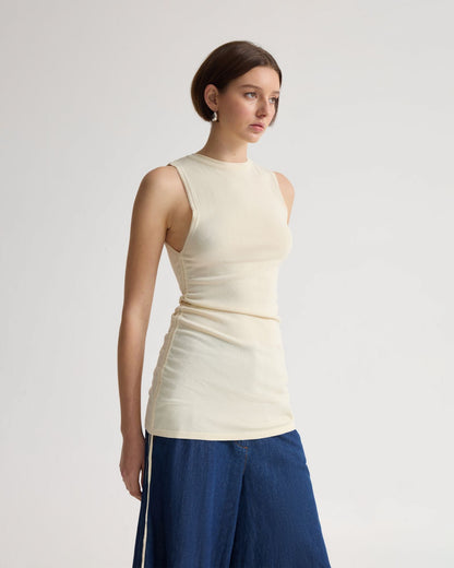 April Drawstring Knitted Top