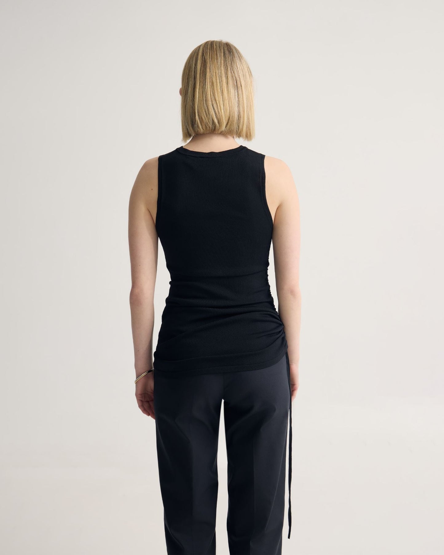 April Drawstring Knitted Top
