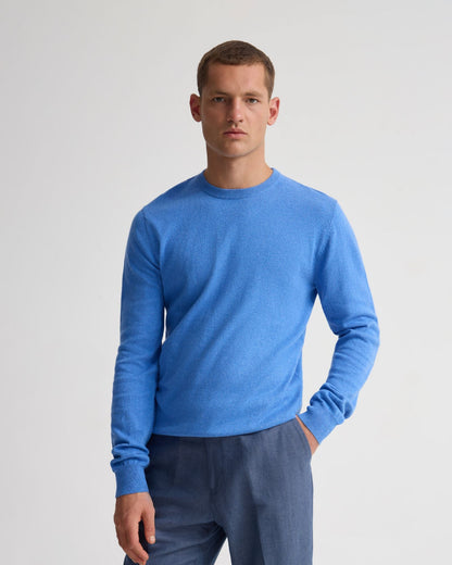 Cotton Cashmere Crew Neck Knit