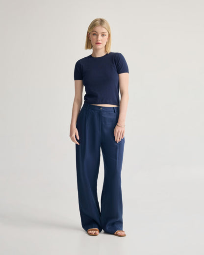Olivia Crop Cashmere Knit