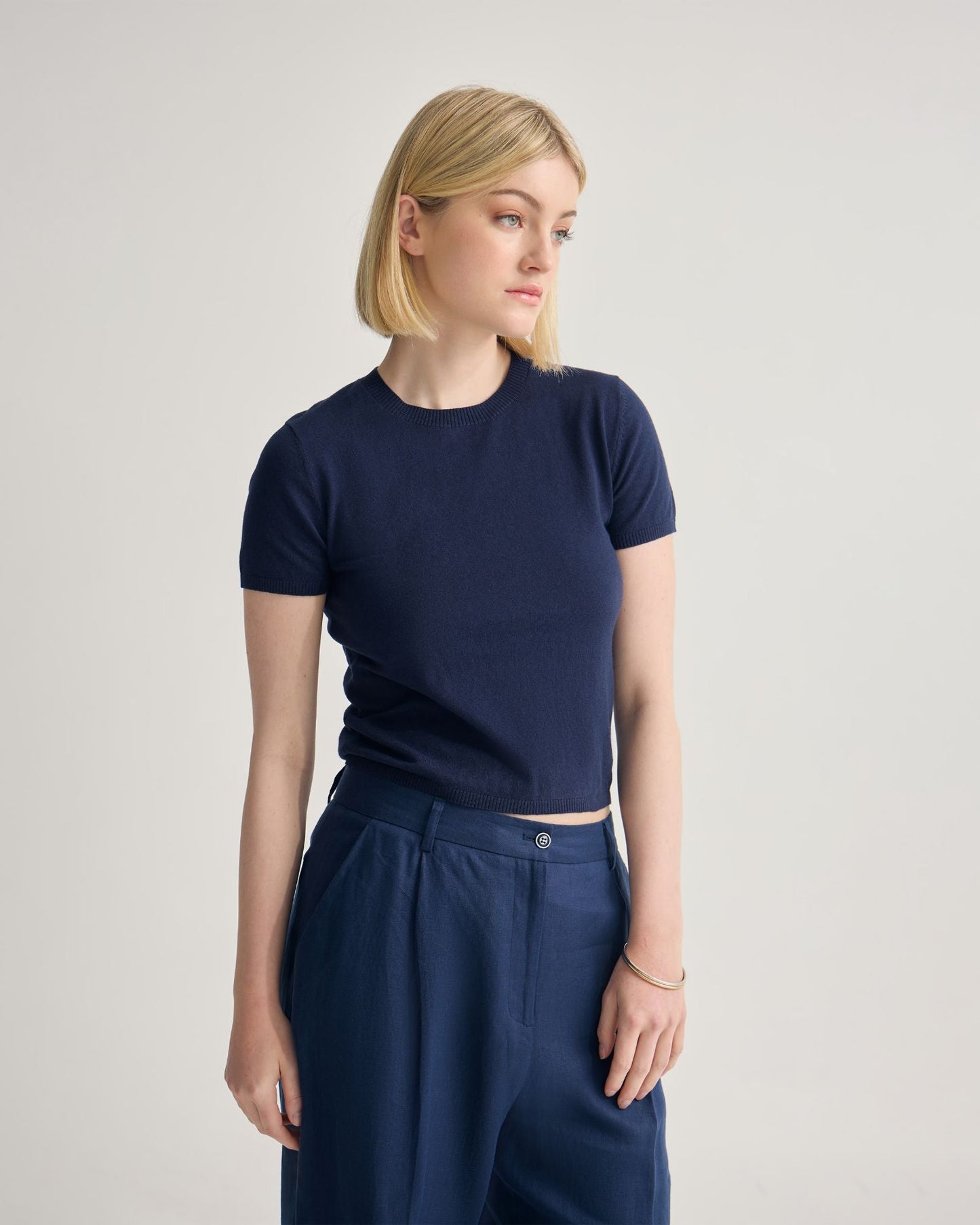 Olivia Crop Cashmere Knit
