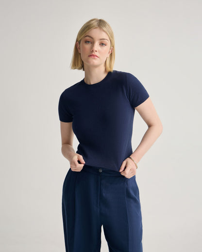 Olivia Crop Cashmere Knit