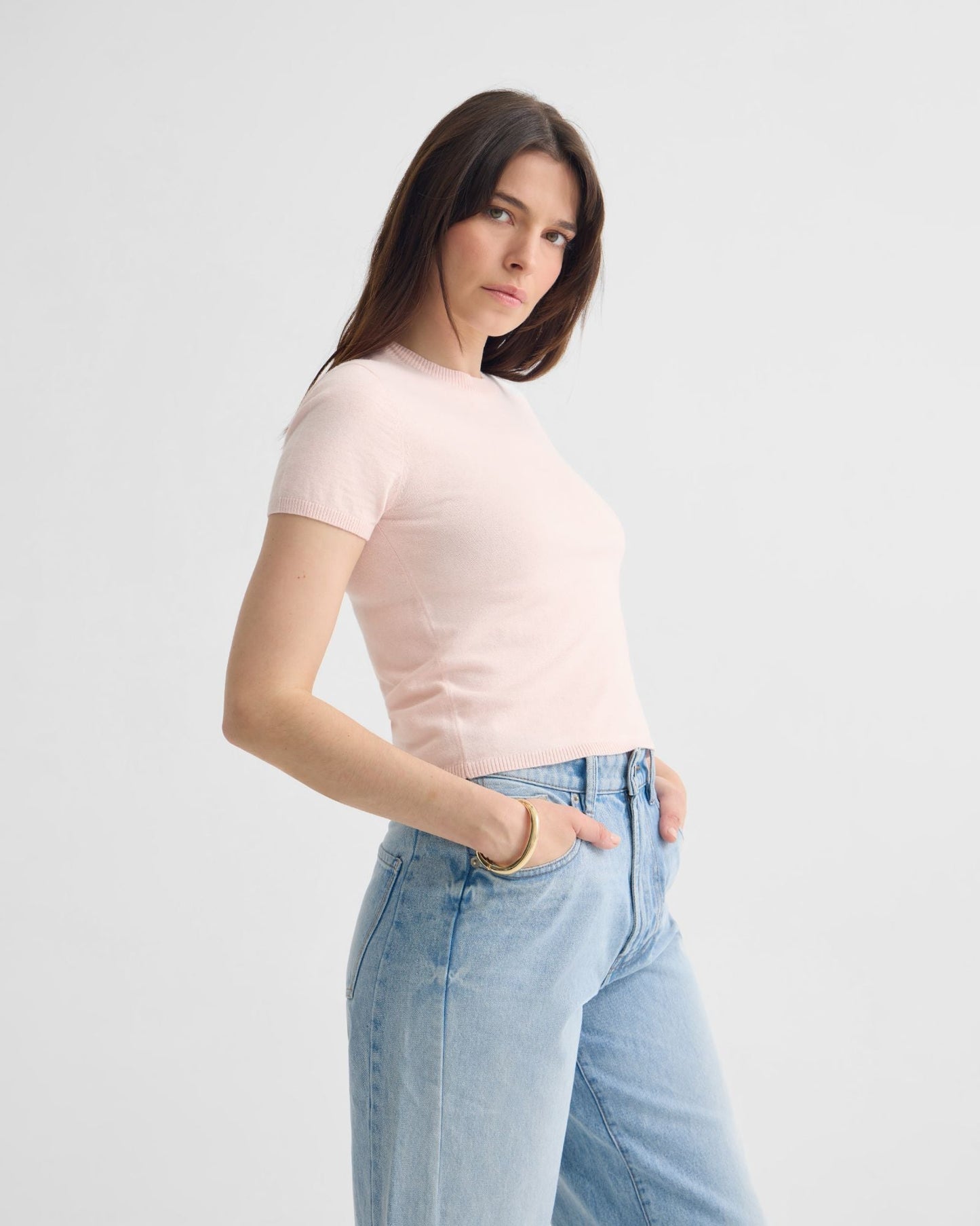 Olivia Crop Cashmere Knit