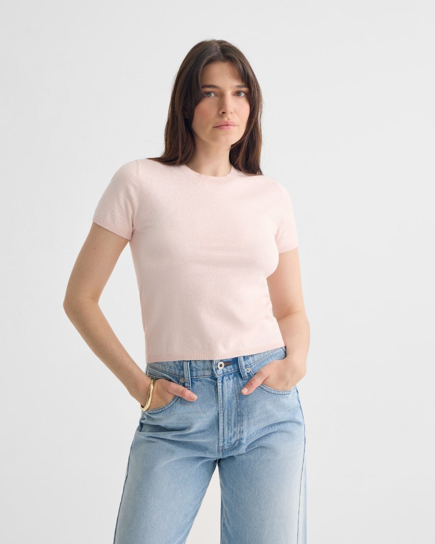 Olivia Crop Cashmere Knit
