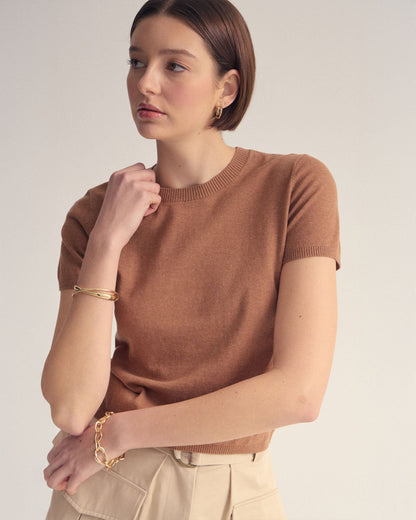 Olivia Crop Cashmere Knit