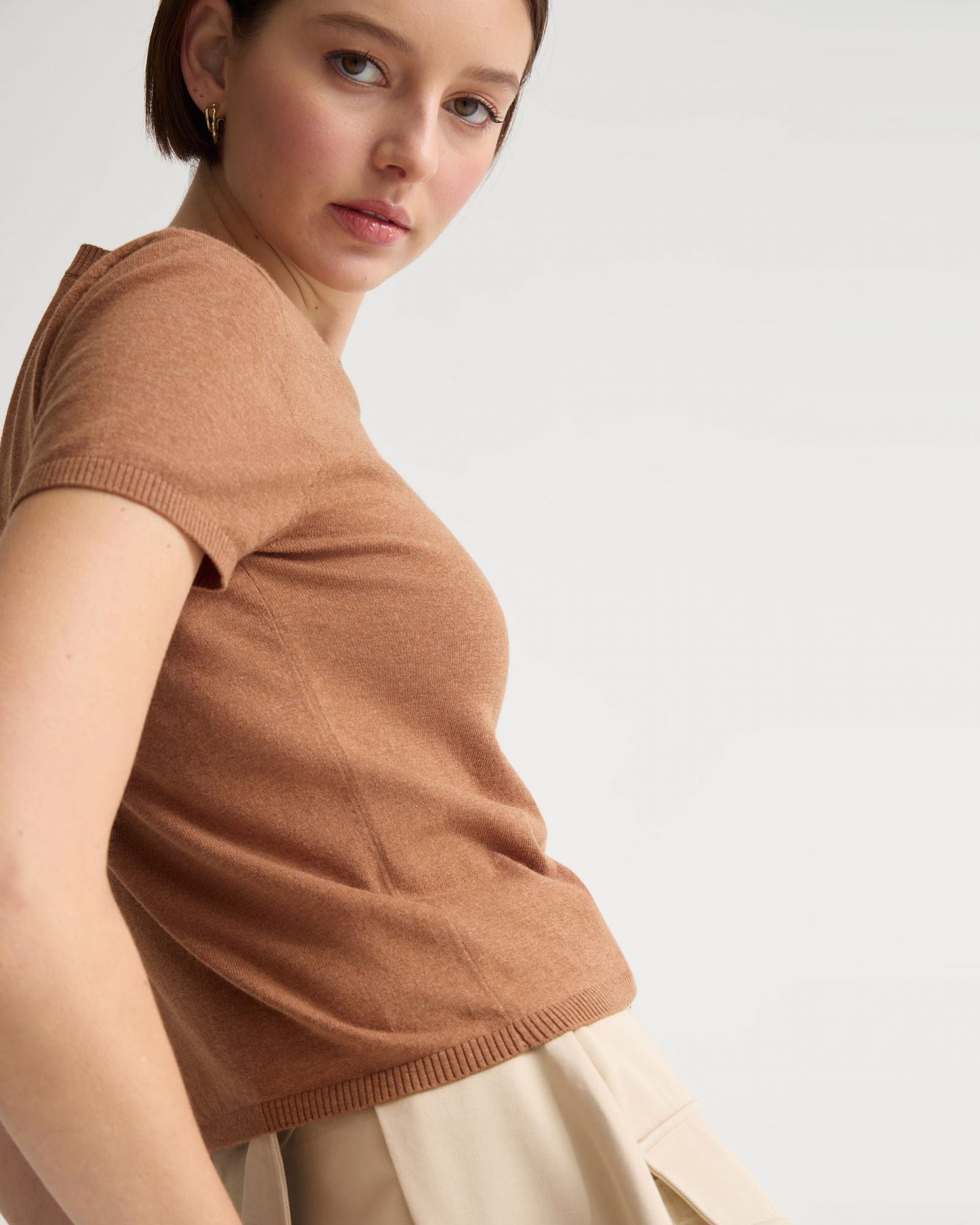 Olivia Crop Cashmere Knit