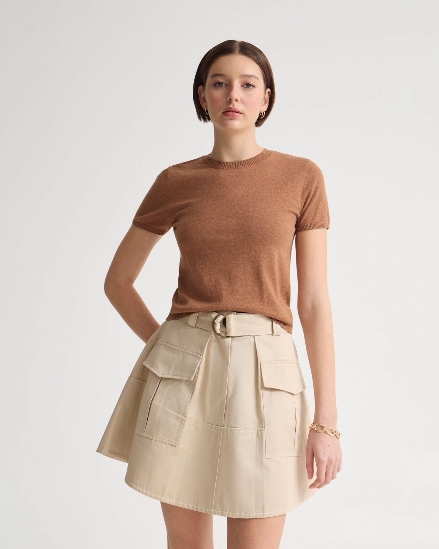 Olivia Crop Cashmere Knit