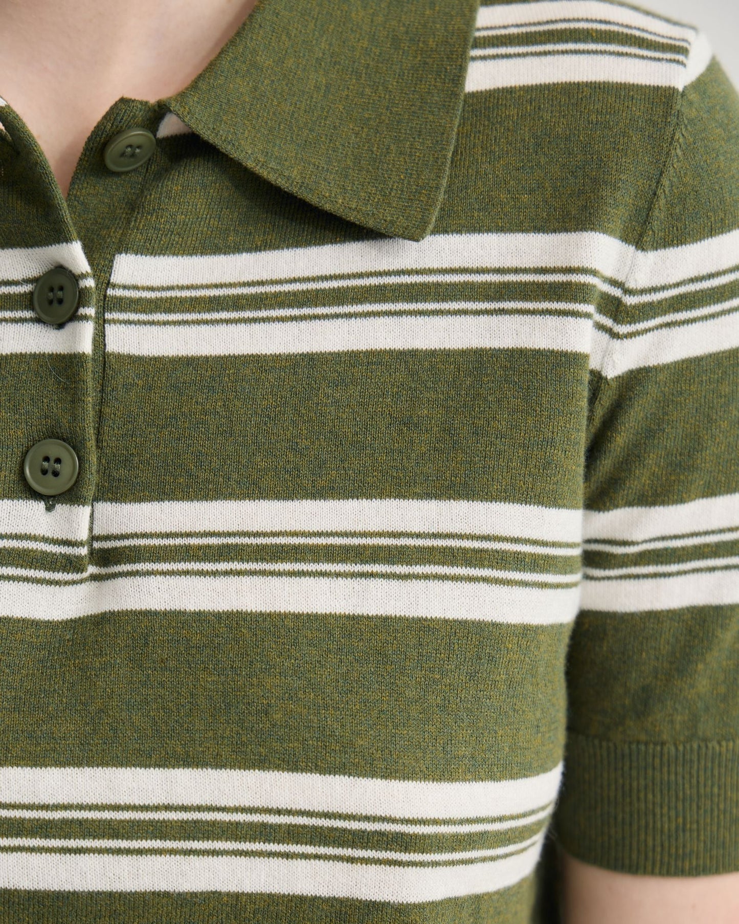 Camille Knitted Polo Striped