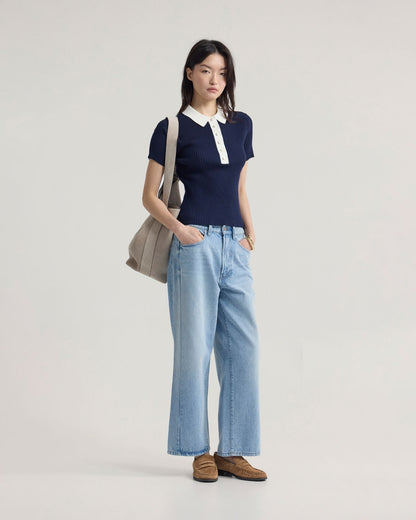 Monique Rib Polo Knit
